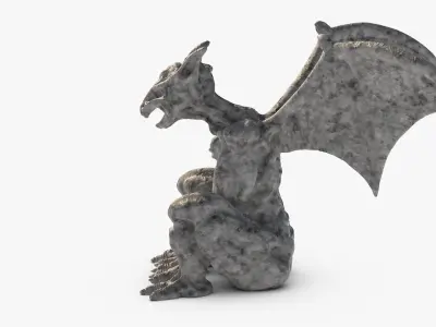 Gargoyl 01 Low-poly 3D model