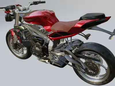 Motorcycle Triumph Street Triple 2013 Blender 3D model
