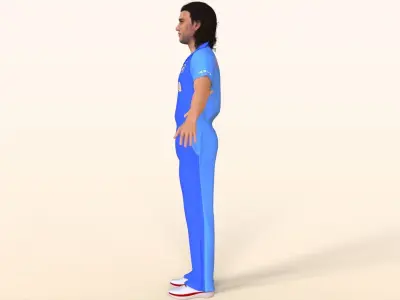 Cricket Player Dhoni 3D model