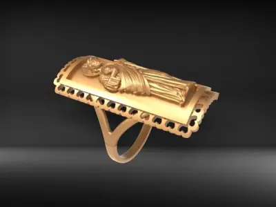 Saint Jude Signet Ring anillo san judas 3D print model