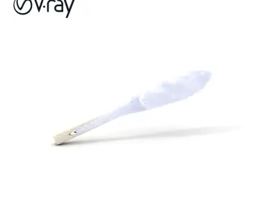 Decorative Floral Spoon D Model Pack Low-poly 3D model