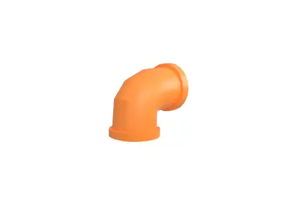 Pipe v7 005 Low-poly 3D model