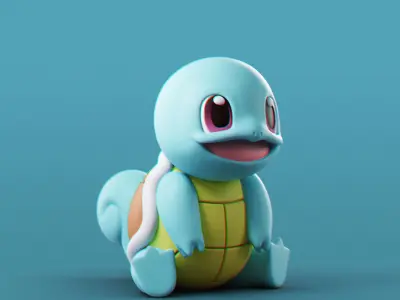 Pokemon - All Starters 3D Model Collection