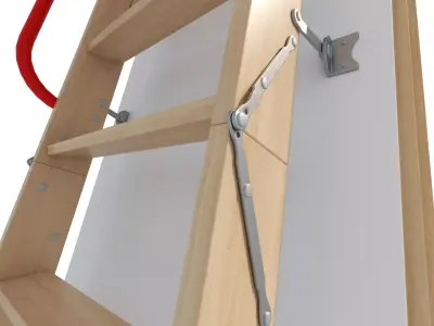 loft ladder Low-poly 3D model