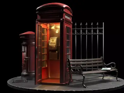 London Corner Free 3D model