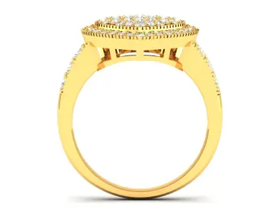 Women Engagement Wedding Heart Ring 3D print model