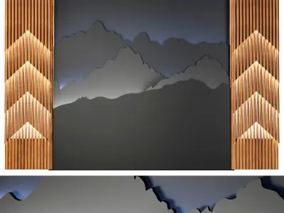wall panels 001 3D model