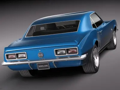 Chevrolet Camaro 1967 SS RS 3D model