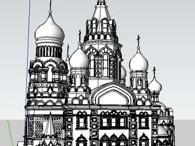 Church of the savior on blood 3D model