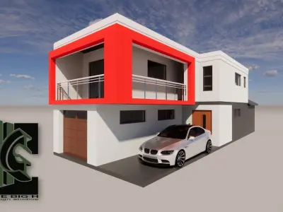 3D modern House 3D model