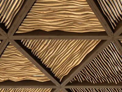 Ceiling parametric Triangle n1 3D model