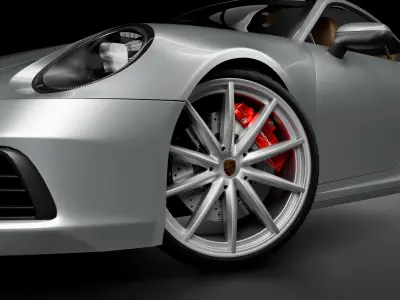 Porshe 911 carrera s coupe 2019 MODEL Low-poly 3D model