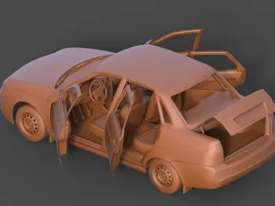 Vaz 2170 3D print model