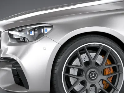 Mercedes-Benz E63 Coupe AMG 2021 3D model