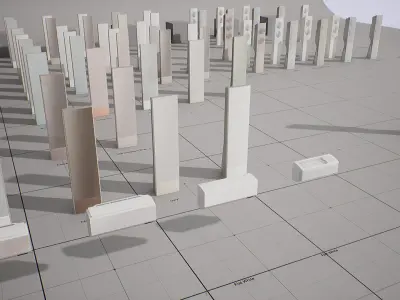 SAMSUNG - BESPOKE AirConditioner Low-poly 3D model