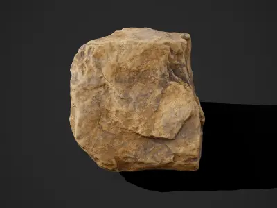 Cliff Rock Two Free low-poly 3D model