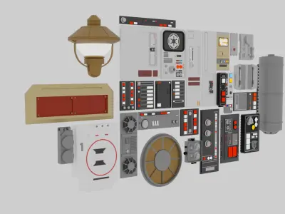 Star Wars Panels Pack 06 3D model