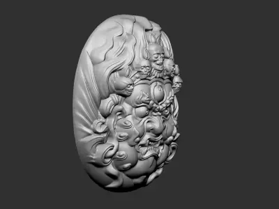 Tibetan Buddha Head 3D print model