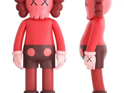 kaws companion figure 3D model