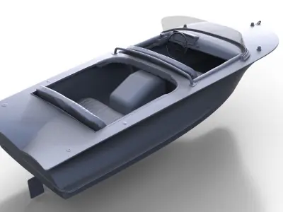 Sportboot Panther DDR Rennboot Speedboat Schiffsmodell Modelship 3D print model