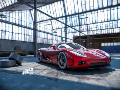 Warehouse Interior 3D Model 3D model