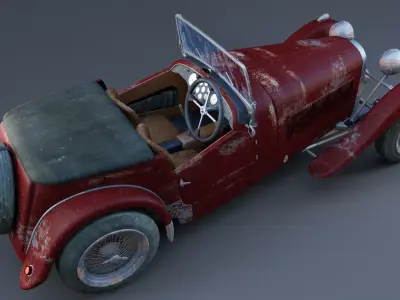 Vintage HRG sports car 1948  3D model