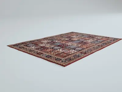 6 Scottish Rugs Low-poly 3D model