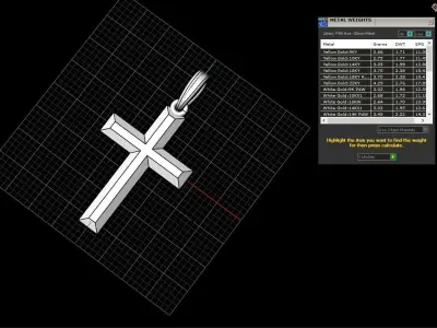Cross model 542 3D print model