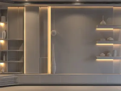 Wall Decore    TV Wall 3D model