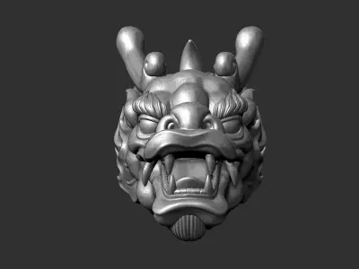 dragon head 3D print model buy