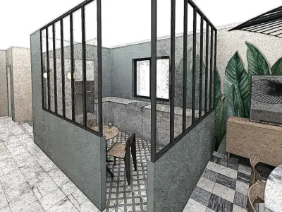 Maison individuel Free 3D model