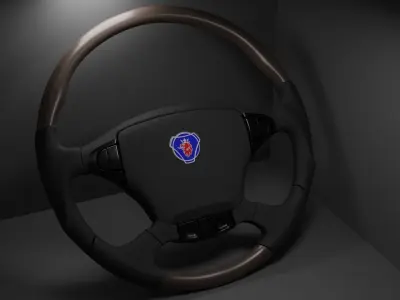 Volante Scania  Low-poly 3D model