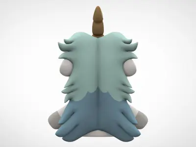 Unicorse Low-poly 3D model