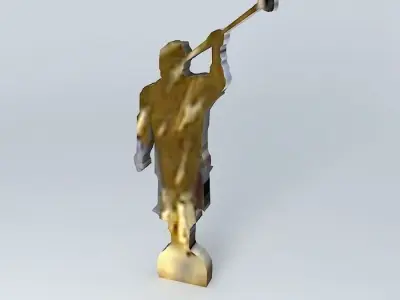 SEVENTH MODEL (Moroni) ANGEL. Free 3D model