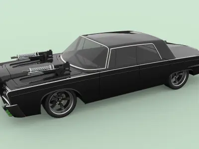Green Hornet Black Beauty 3D model