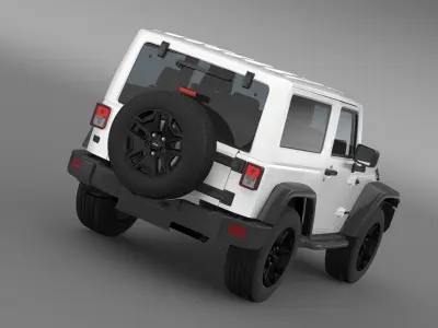 Jeep Wrangler Moab 2012 3D model