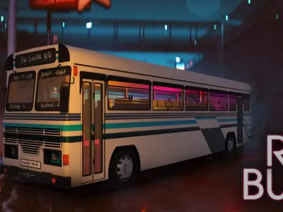 Ashoke Layland Bus  Low-poly 3D model