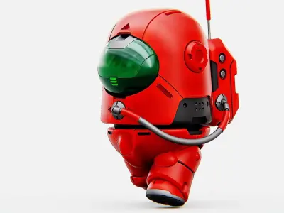 AMONG US CHARACTER b Rigged for Unreal Engine - Unity - MIXAMO 3D model