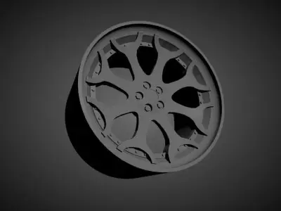 Forgiato Capolavaro scalable and Printable rim 3D print model