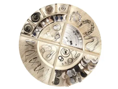 Wardrobe Island with Filling 3D model