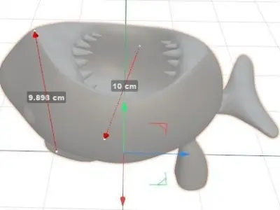 Shark Bowl 3D print model