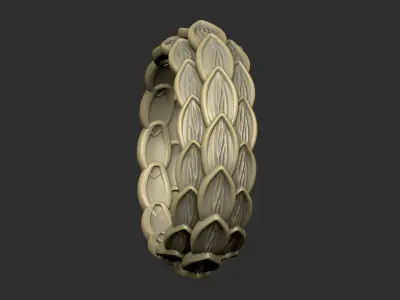 Art leave design queen king princess 3D print model