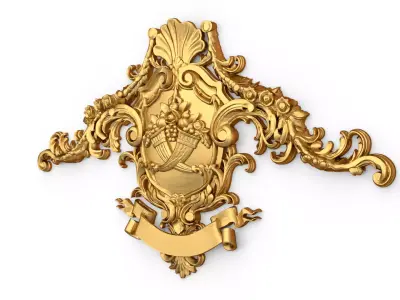 carved classic decorative ornament cnc 3d printing stl 65 3D model