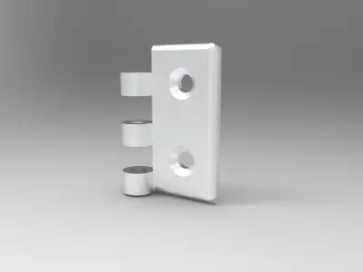 Hinge door 3d printed 3D print model