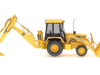 1995 John Deere 410D Backhoe 3D model