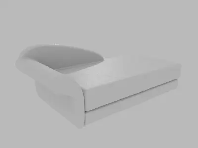 Modern Sofa Low-poly 3D model 5