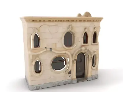 Art Nouveau Facade model pack Low-poly 3D model