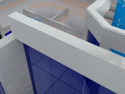 Booth Exhibition Stand a510 3D model