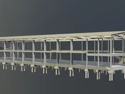 Warehouse structure 23-39 3D model