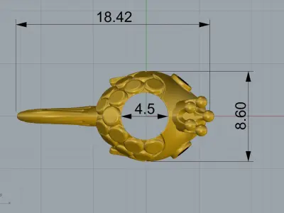 pandora charm  fishe 3D print model